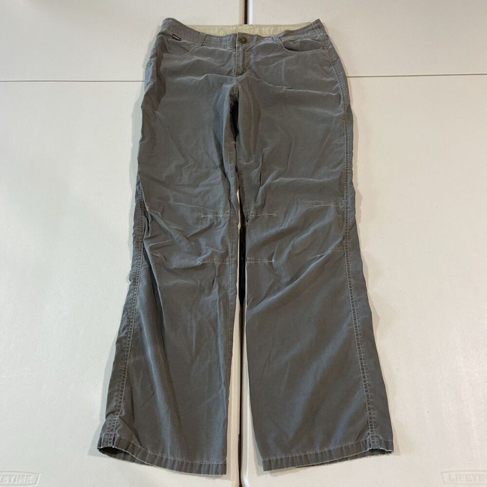 KUHL Women's Cargo Hiking Pants Lt Khaki Brown-Grey - Size 12 Reg